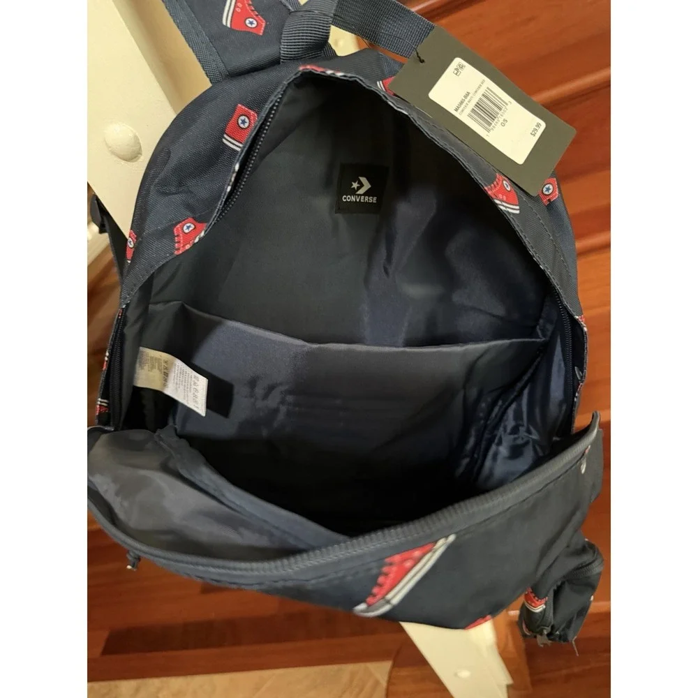 Converse All Star Chuck Taylor Sneaker Print Backpack Blue/Red w/Mini Backpack